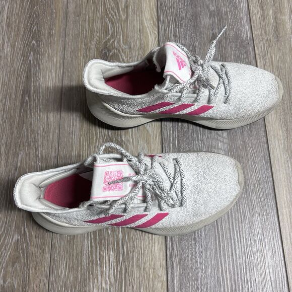 Adidas G27237 Women's US Size 7 Sensebounce + Running Sneaker Shoes White Pink - Picture 2 of 11